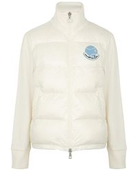 Moncler - Quilted Shell And Cotton-blend Jacket - Lyst