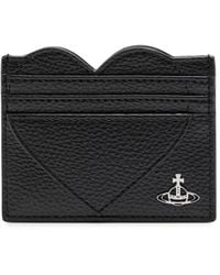 Vivienne Westwood - Heart Faux Saffiano Leather Card Holder - Lyst