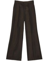 Jean Paul Gaultier - The Thong Pinstriped Wool-blend Trousers - Lyst