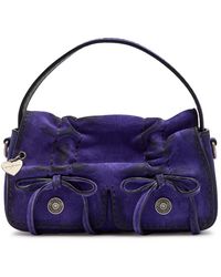 Acne Studios - Multipocket Micro Distressed Suede Top Handle Bag - Lyst