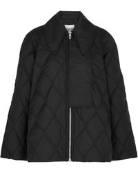 Ganni - Quilted Ripstop Shell Jacket - Lyst
