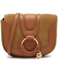 See By Chloé - Hana Panelled Suede Crossbody Bag, Suede Bag, - Lyst