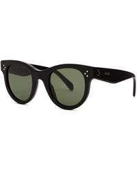 Celine - Round-Frame Sunglasses Lenses Designer-Stamped Arms, 100% Uv Protection - Lyst