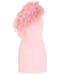 David Koma - Feather And Crystal-Embellished Mini Dress - Lyst