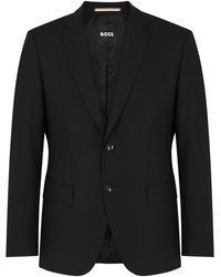 BOSS - Slim Stretch-Wool Blazer - Lyst