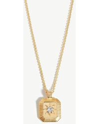 Missoma - April Birthstone 18Kt-Plated Necklace - Lyst