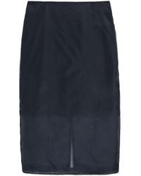 Polo Ralph Lauren - Silk-Organza Midi Skirt - Lyst