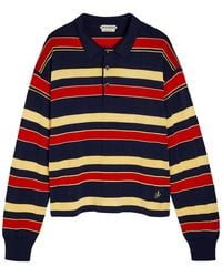 JW Anderson - Striped Knit Polo Shirt - Lyst