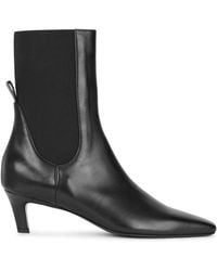 TOTEME - 50 Leather Ankle Boots - Lyst