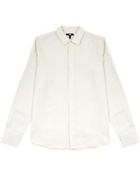 PAIGE - Peters Striped Linen-Blend Shirt - Lyst
