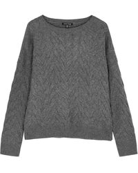 Eileen Fisher - Cable-knit Cotton-blend Jumper - Lyst