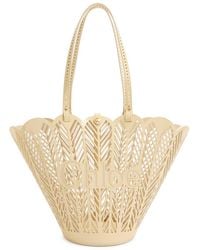 Chloé - Soleil Patent Leather Basket Bag - Lyst