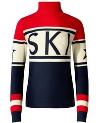 Perfect Moment - Schild Intarsia Merino Wool Turtleneck Sweater - Lyst