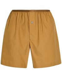 Lemaire - Cotton And Silk-Blend Boxer Shorts - Lyst