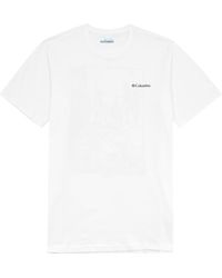 Columbia - Rockaway River Logo-Print Cotton T-Shirt - Lyst