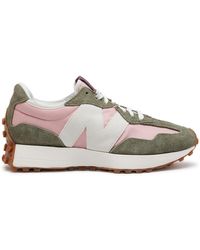 New Balance - 327 Panelled Canvas Sneakers - Lyst