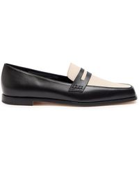 Manolo Blahnik - Polonoff Two-Tone Leather Loafers - Lyst