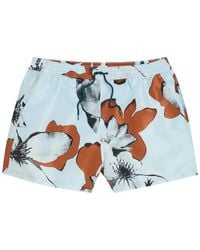 Paul Smith - Floral-Print Shell Swim Shorts - Lyst