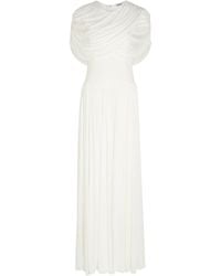 Jonathan Simkhai - Nancie Draped Cape-Effect Jersey Maxi Dress - Lyst