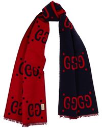 Gucci - Freedom Gg Wool And Silk-Blend Scarf, , Scarf, Frayed Ends - Lyst