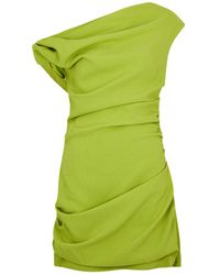 Paris Georgia Basics - Remmy One-shoulder Draped Mini Dress - Lyst