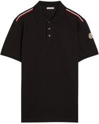 Moncler - Logo-Appliquéd Piqué Cotton Polo Shirt - Lyst