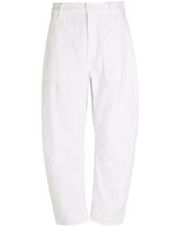 Polo Ralph Lauren - Barrel-Leg Cotton Trousers - Lyst