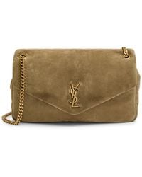 Saint Laurent - Calypso Large Padded Suede Shoulder Bag - Lyst