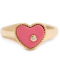 Yvonne Léon - Baby Chevalière Coeur 9Kt Pinky Ring - Lyst