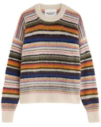 Isabel Marant - Drussell Striped Mohair-Blend Jumper - Lyst