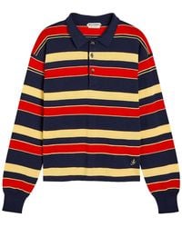 JW Anderson - Striped Knit Polo Shirt - Lyst