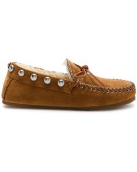 Isabel Marant - Fitza Embellished Suede Loafers - Lyst