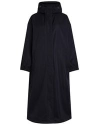 Emporio Armani - Hooded Twill Parka Coat - Lyst