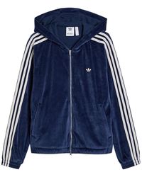 adidas - X Wales Bonner Hooded Velour Jacket - Lyst