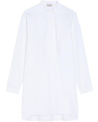 Moncler - Embroidered Cotton-Poplin Shirt - Lyst