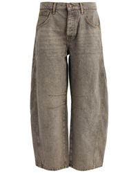 Free People - Lucky You Barrel-Leg Jeans - Lyst