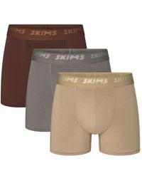 Skims - Stretch-Cotton Boxer Briefs - Lyst