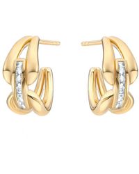 V By Laura Vann - Rene 14Kt Vermeil Hoop Earrings - Lyst