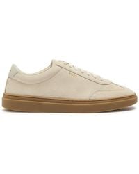BOSS - Kieran Leather-Trim Suede Sneakers - Lyst
