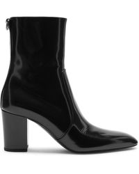 Saint Laurent - Joelle 70 Leather Ankle Boots - Lyst