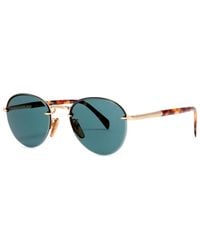 David Beckham - Rimless Round-Frame Sunglasses - Lyst