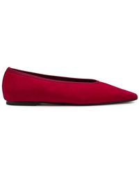 TOTEME - Minimalist Suede Ballet Flats - Lyst