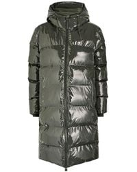 Rains - Alta Long Quilted Coated Waterproof Jacket - Lyst