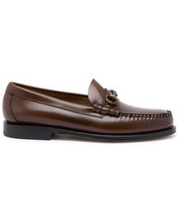 G.H. Bass & Co. - Weejuns Lincoln Moc Glossed Leather Loafers - Lyst