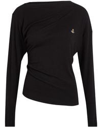 Vivienne Westwood - Hebo Asymmetric Long-Sleeve Knit Top - Lyst