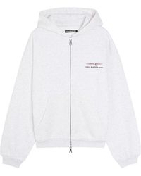 Cole Buxton - Hooded Printed Cotton Sweatshirt - Lyst