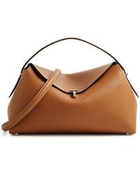 Totême - Totême T-lock Leather Top Handle Bag - Lyst