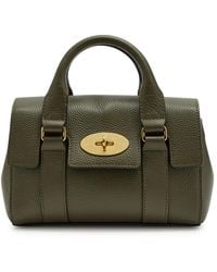 Mulberry - Mini Heritage Bayswater Grained Leather Cross-Body Bag - Lyst