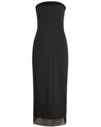 Voranida - Tylyn Strapless Cotton-Poplin Midi Dress - Lyst