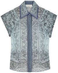 Zimmermann - Matchmaker Printed Linen-blend Shirt - Lyst